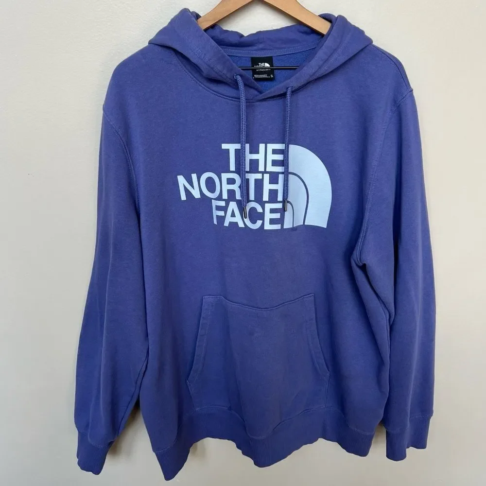 THE NORTH FACE Half Dome Pullover Hoodie Cave Blue Purple Men’s Size XL